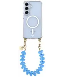 AVY Samsung Galaxy S25 / S24 Hoesje met Koord & MagSafe 30CM Cupid Blue afbeelding