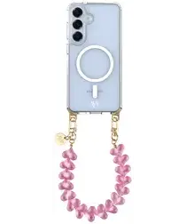 AVY Samsung Galaxy S25 / S24 Hoesje met Koord & MagSafe 30CM Cupid Clear Pink afbeelding