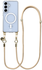 AVY Samsung Galaxy S25 / S24 Hoesje met Koord & MagSafe 130CM Tressé Beige