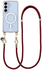 AVY Samsung Galaxy S25 / S24 Hoesje met Koord & MagSafe 130CM Tressé Red
