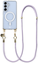 AVY Samsung Galaxy S25 / S24 Hoesje met Koord & MagSafe 130CM Tressé Purple