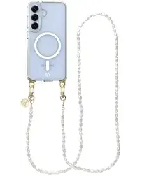 AVY Samsung Galaxy S25 / S24 Hoesje met Koord & MagSafe 120CM Perla Chic Long afbeelding