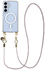 AVY Samsung Galaxy S25 / S24 Hoesje met Koord & MagSafe 120CM Silver Spark Long