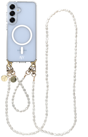 AVY Samsung Galaxy S25 / S24 Hoesje met Koord & MagSafe Set Perla Chic afbeelding