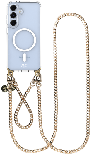 AVY Samsung Galaxy S25 / S24 Hoesje met Koord & MagSafe Set Aurum Lien afbeelding 1