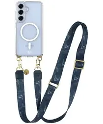 AVY Samsung Galaxy S25 / S24 Hoesje met Koord & MagSafe 130CM Obscura Blue afbeelding