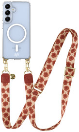 AVY Samsung Galaxy S25 / S24 Hoesje met Koord & MagSafe 130CM Botanique Roses