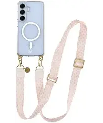 AVY Samsung Galaxy S25 / S24 Hoesje met Koord & MagSafe 130CM Cupid Blush afbeelding