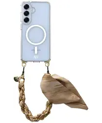 AVY Samsung Galaxy S25 / S24 Hoesje met Koord & MagSafe 32CM Aurum Gold afbeelding