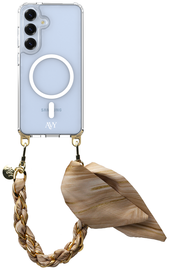 AVY Samsung Galaxy S25 / S24 Hoesje met Koord & MagSafe 32CM Aurum Gold afbeelding