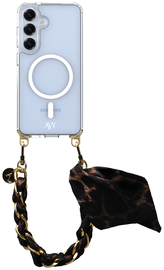 AVY Samsung Galaxy S25 / S24 Hoesje met Koord & MagSafe 32CM Panthera Chic afbeelding