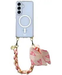 AVY Samsung Galaxy S25 / S24 Hoesje met Koord & MagSafe 32CM Cupid Blush afbeelding