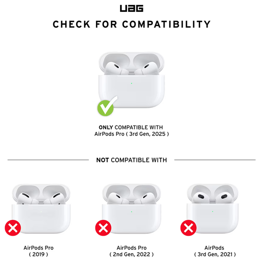 UAG Plasma Apple AirPods Pro 3 Hoesje Magnetisch Zwart afbeelding 8