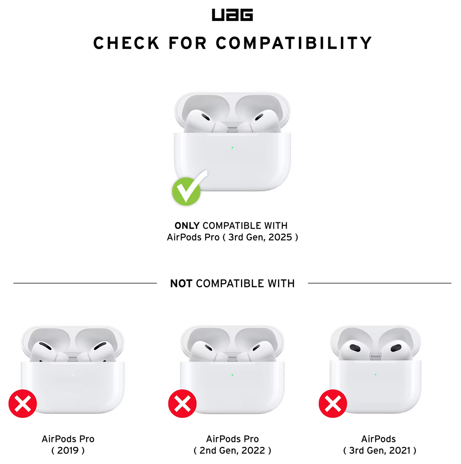UAG Scout Apple AirPods Pro 3 Hoesje Magnetisch Zwart afbeelding 11