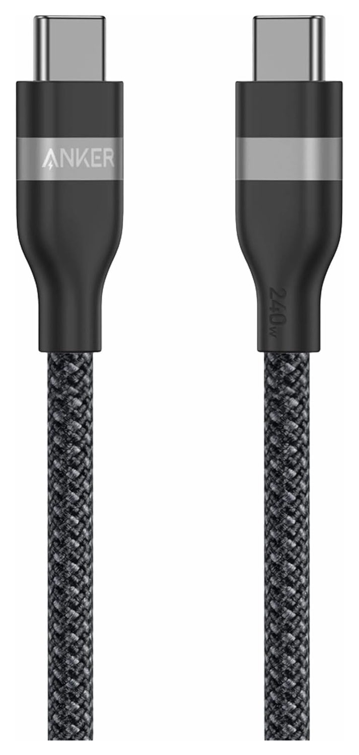 Anker 240W USB-C naar USB-C Kabel Ultra Fast Charge 0.9M Zwart afbeelding 1