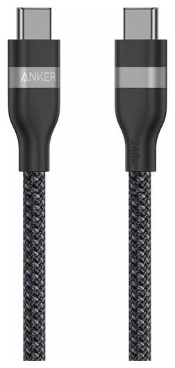 Anker 240W USB-C naar USB-C Kabel Ultra Fast Charge 0.9M Zwart afbeelding 1