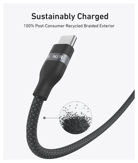 Anker 240W USB-C naar USB-C Kabel Ultra Fast Charge 0.9M Zwart afbeelding 4