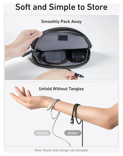 Anker 240W USB-C naar USB-C Kabel Ultra Fast Charge 0.9M Zwart afbeelding 6