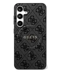 Guess 4G Ring Classic Logo Samsung Galaxy S25 FE Hoesje MagSafe Zwart afbeelding