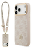 Guess iPhone 17 Pro Max Hoesje 4G Strass Logo Hoesje MagSafe met Koord Roze afbeelding 1