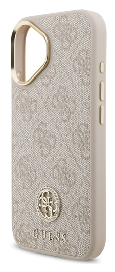 Guess iPhone 17 Hoesje 4G Strass Logo Hoesje MagSafe met Koord Roze afbeelding 5
