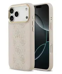 Guess 4G Stripe iPhone 17 Pro Max Hoesje MagSafe Back Cover Roze afbeelding