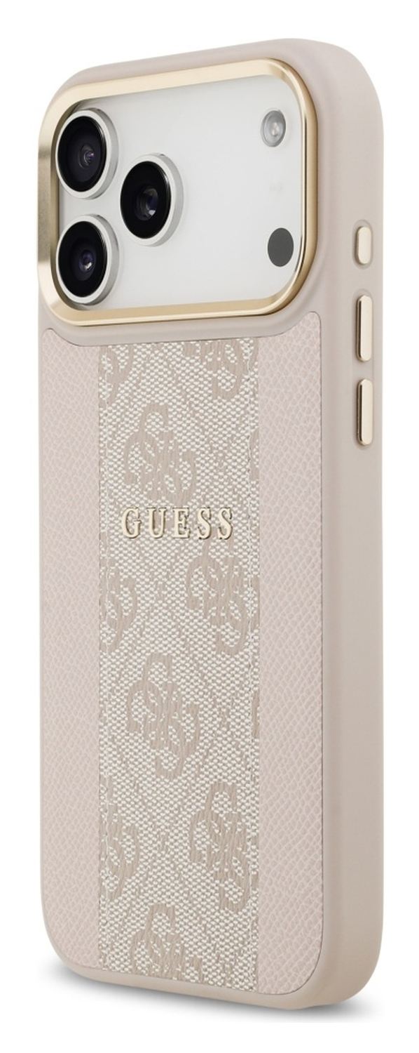 Guess 4G Stripe iPhone 17 Pro Max Hoesje MagSafe Back Cover Roze afbeelding 5