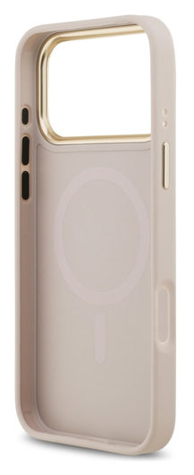 Guess 4G Stripe iPhone 17 Pro Max Hoesje MagSafe Back Cover Roze afbeelding 4