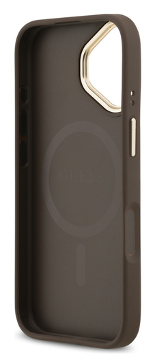 Guess 4G Stripe iPhone 17 Hoesje MagSafe Back Cover Bruin afbeelding 4
