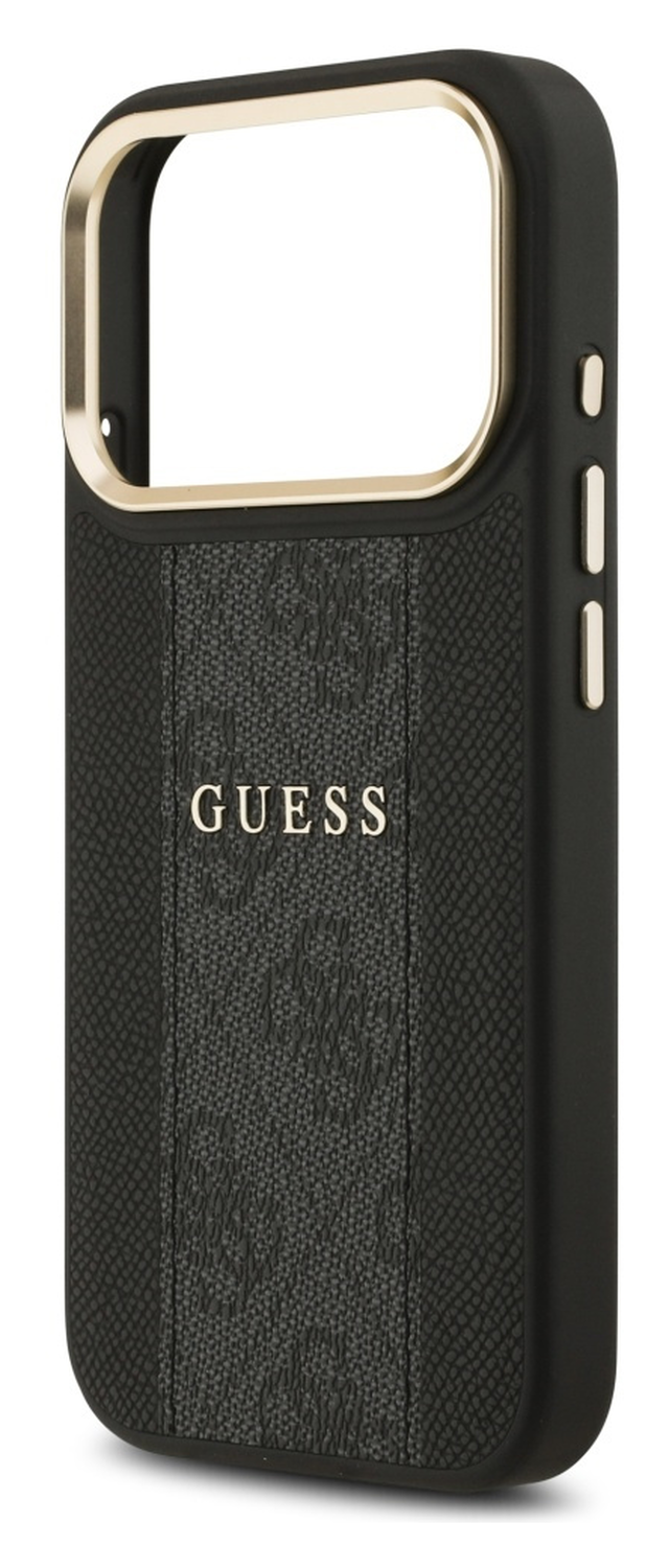 Guess 4G Stripe iPhone 17 Pro Max Hoesje MagSafe Back Cover Zwart afbeelding 4