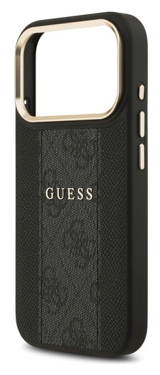 Guess 4G Stripe iPhone 17 Pro Max Hoesje MagSafe Back Cover Zwart afbeelding 4