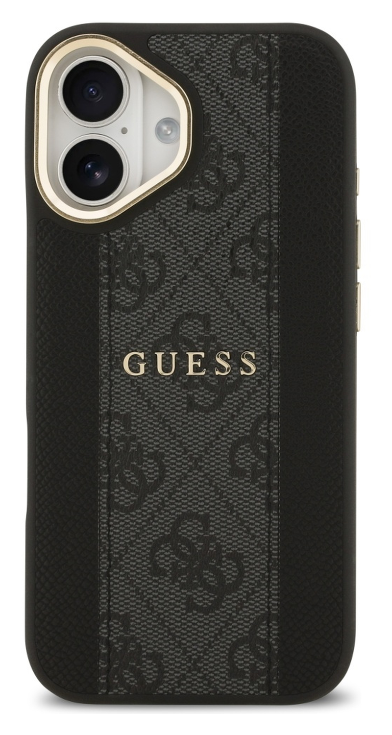 Guess 4G Stripe iPhone 17 Hoesje MagSafe Back Cover Zwart afbeelding 2
