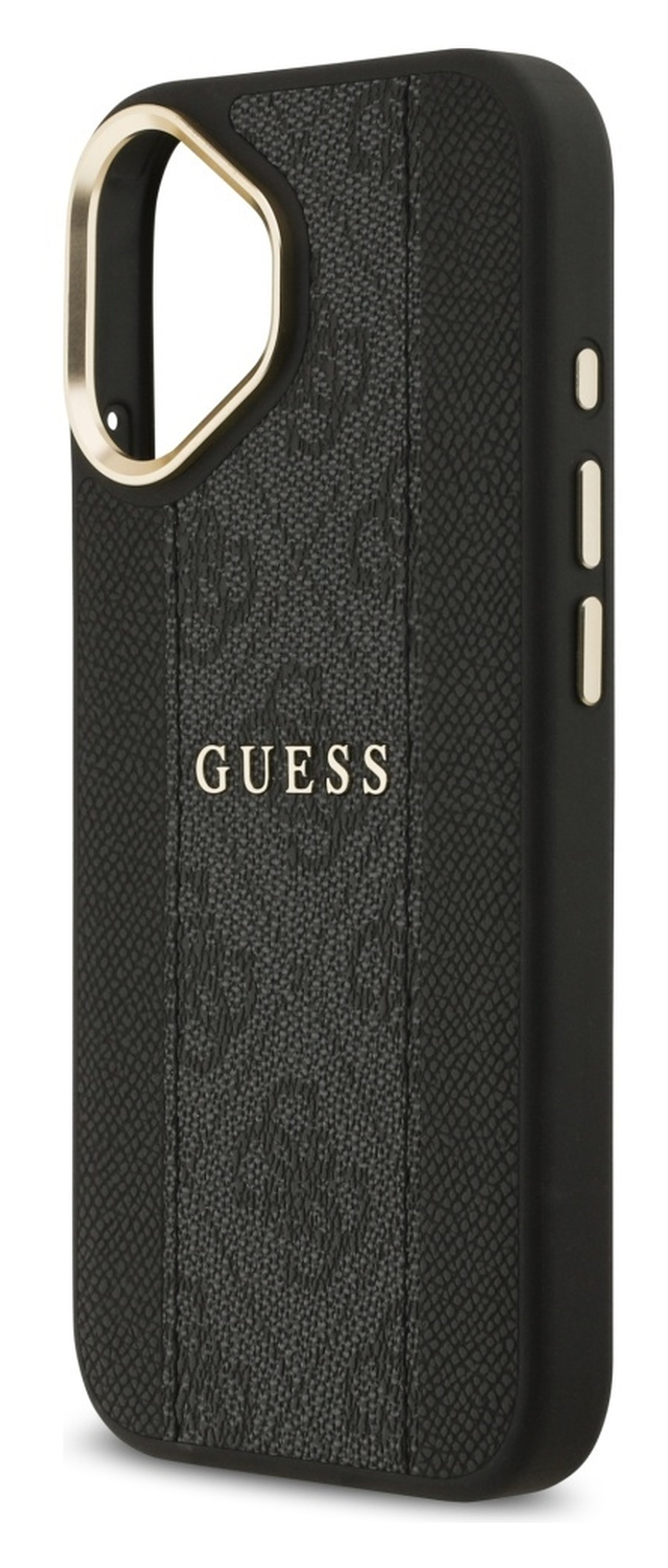 Guess 4G Stripe iPhone 17 Hoesje MagSafe Back Cover Zwart afbeelding 4