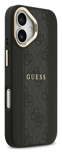 Guess 4G Stripe iPhone 17 Hoesje MagSafe Back Cover Zwart afbeelding 3