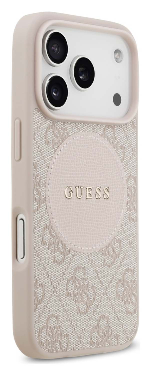 Guess 4G Circle Classic Logo iPhone 17 Pro Hoesje MagSafe Roze afbeelding 5