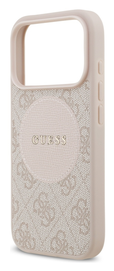 Guess 4G Circle Classic Logo iPhone 17 Pro Hoesje MagSafe Roze afbeelding 3