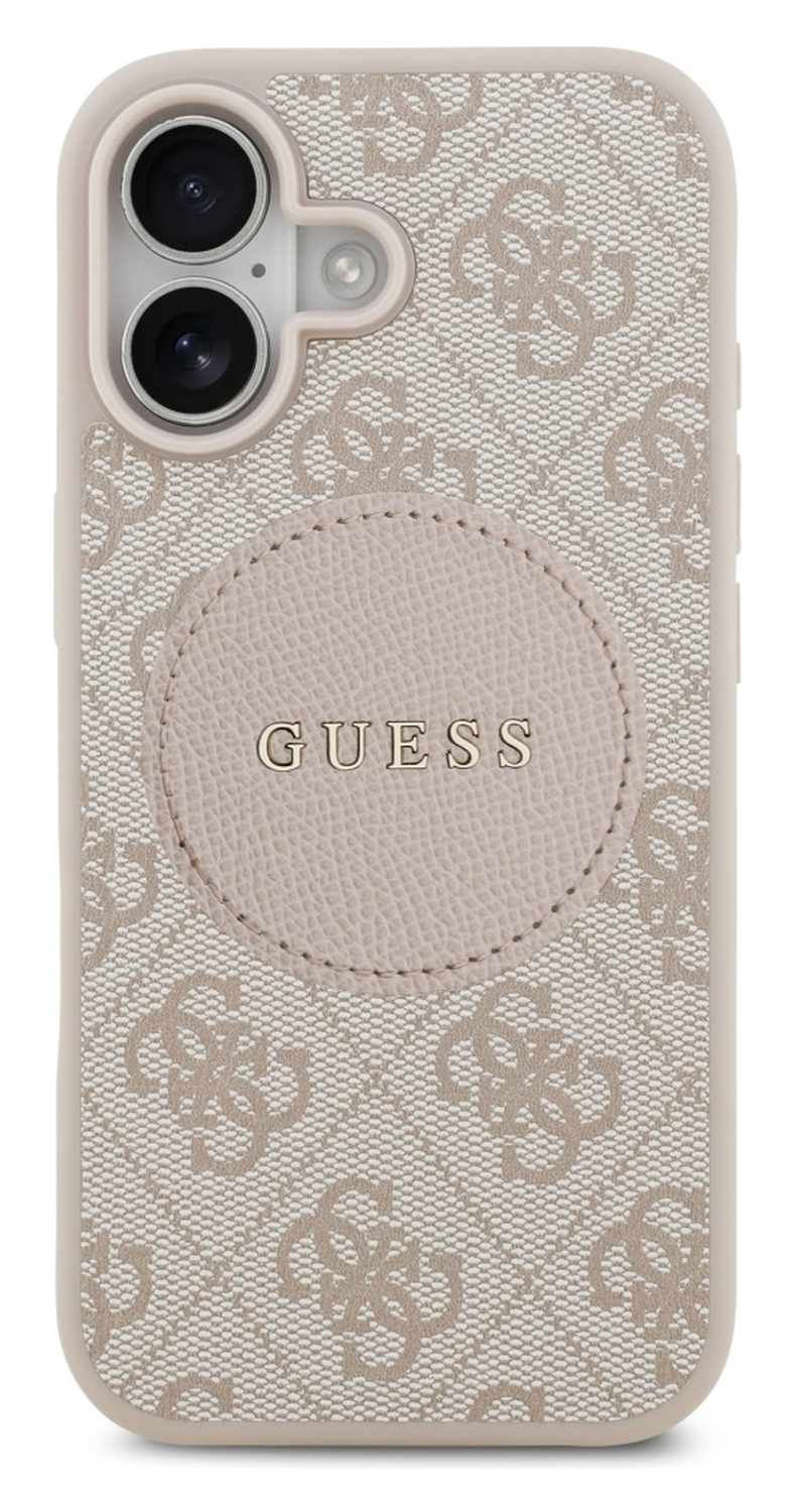 Guess 4G Circle Classic Logo iPhone 17 Hoesje MagSafe Roze afbeelding 2