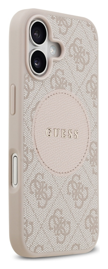Guess 4G Circle Classic Logo iPhone 17 Hoesje MagSafe Roze afbeelding 5
