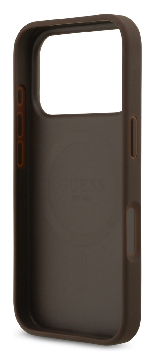 Guess 4G Circle Classic Logo iPhone 17 Pro Max Hoesje MagSafe Bruin afbeelding 4