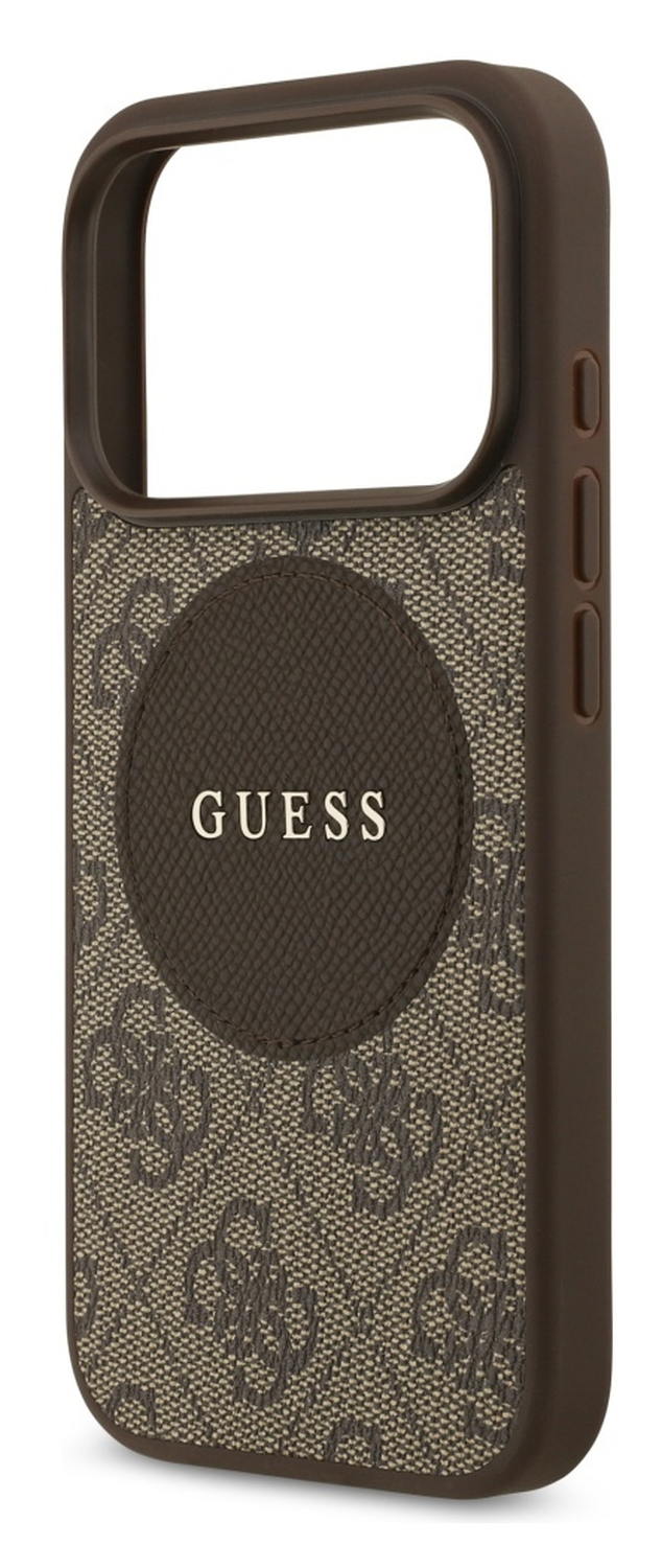 Guess 4G Circle Classic Logo iPhone 17 Pro Max Hoesje MagSafe Bruin afbeelding 5