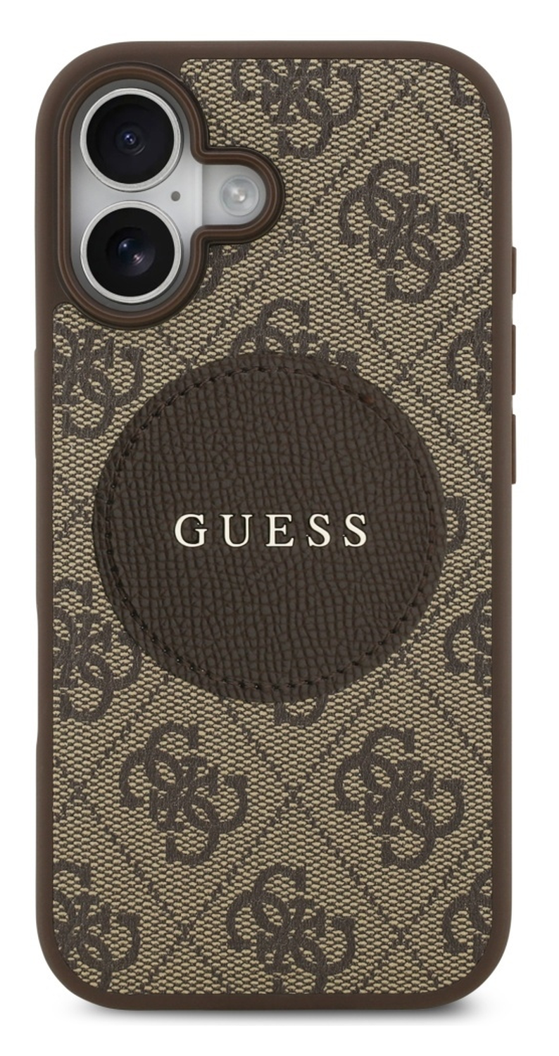 Guess 4G Circle Classic Logo iPhone 17 Hoesje MagSafe Bruin afbeelding 2