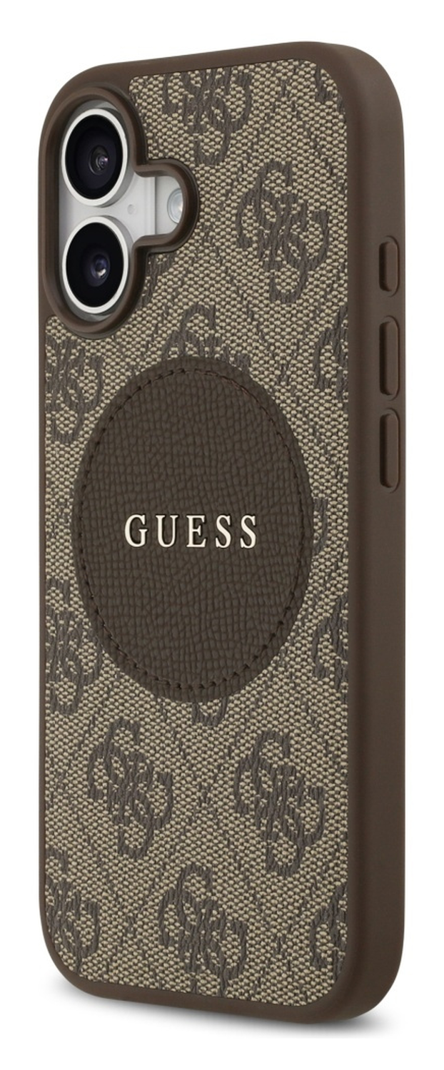 Guess 4G Circle Classic Logo iPhone 17 Hoesje MagSafe Bruin afbeelding 3