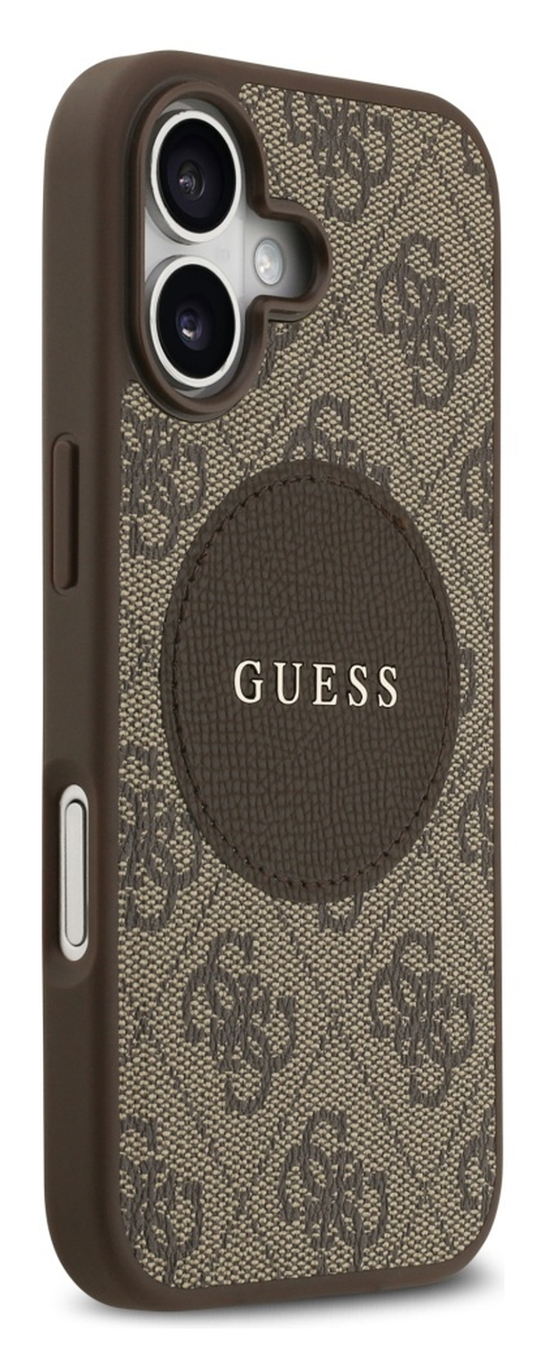 Guess 4G Circle Classic Logo iPhone 17 Hoesje MagSafe Bruin afbeelding 6