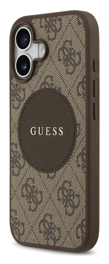Guess 4G Circle Classic Logo iPhone 17 Hoesje MagSafe Bruin afbeelding 3