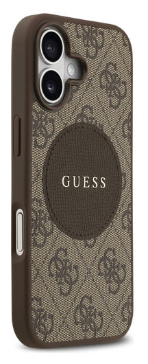Guess 4G Circle Classic Logo iPhone 17 Hoesje MagSafe Bruin afbeelding 6