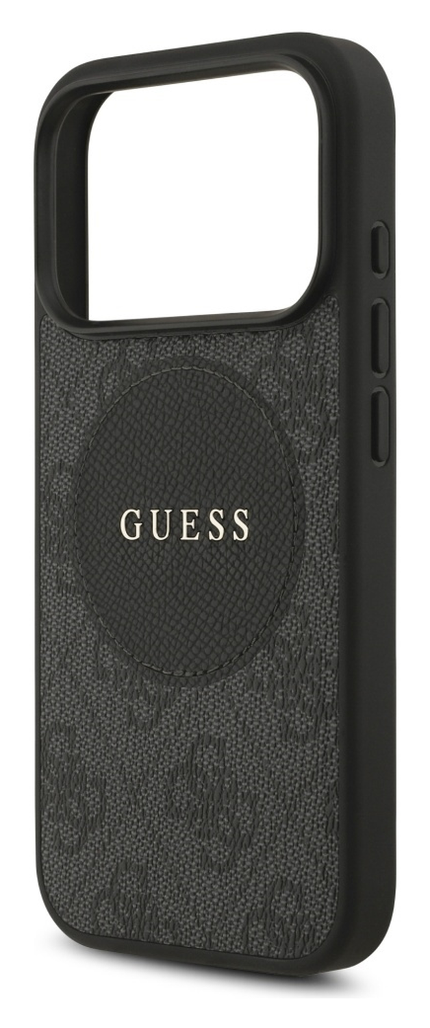 Guess 4G Circle Classic Logo iPhone 17 Pro Max Hoesje MagSafe Zwart afbeelding 5