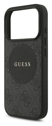 Guess 4G Circle Classic Logo iPhone 17 Pro Max Hoesje MagSafe Zwart afbeelding 5