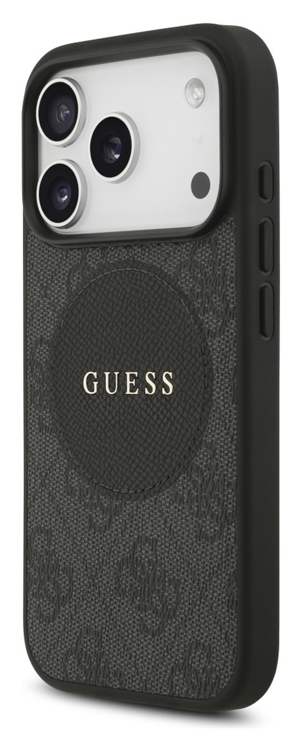 Guess 4G Circle Classic Logo iPhone 17 Pro Hoesje MagSafe Zwart afbeelding 6