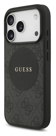 Guess 4G Circle Classic Logo iPhone 17 Pro Hoesje MagSafe Zwart afbeelding 6