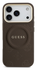 Guess Peony Hot Stamp iPhone 17 Pro Hoesje MagSafe Back Cover Bruin afbeelding 2